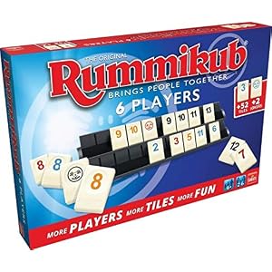 Rummikub Original 6 Jugadores, Juego De Mesa A Partir De 6 Años, Juegos De Mesa Adultos Y Niños, Juego Estratégico De Fichas, Juego De Números De Estrategia Para De 2 a 6 Jugadores