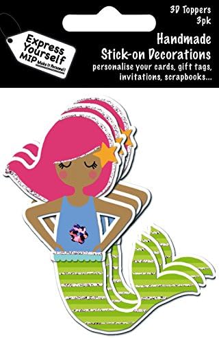 Express Yourself MIP, self adhesive, Mermaid Multi Pack Toppers - Ideal for Card Making, Gift Wrapping, Scrapbooking, Papercrafts, Childrens Crafts etc
