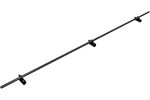 Complete Snow Pipe Set 3.00 m Long, Snow Guard, 1, 2 or 3 Tubes, 6 Colours for Standing Seat, Double Fold Sheet Metal, Tin Roof (1 Tube / 3 Brackets, RAL 7016 Anthracite)