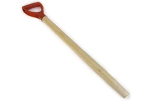 Aggloz | D-Handle Spare Replacement for Garden Forks, Shovels & Spades | Universal Fit, Tough Design, Suitable For Most Brands | Ideal for DIY Garden Tool Repair & Maintenance (Wood)
