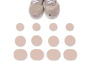 AFCJLTO 12 pcs toppa per riparazione buchi scarpe, Riparazione del Tallone, Toppe Per Riparazione Scarpe, patch adesivi per punta e tallone, adatti a scarpe da ginnastica riparare buchi, della carne