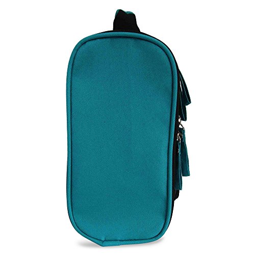 Geräumiger Premium Kulturbeutel zum Aufhängen | Große Reise-Kulturtasche für Frauen & Männer | Wasserresistente Waschtasche mit vielen Fächern | XXL-Kosmetiktasche mit Henkel - 6