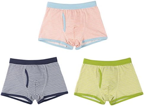 Boys Underwear Stripe Elasticated Waist Kids Underpants Trunks Children Boxers Briefs 3 Pack 6-14 Years
