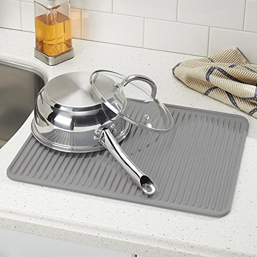 InterDesign 63783EU Lineo Abtropfmatte – Groß, grau - 2