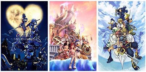 CGC Huge Poster GLOSSY FINISH - Kingdom Hearts I II SET - PS2 PS3 Nintendo Game Boy Advance DS 3DS - KHSET1 (24" x 36" (61cm x 91.5cm))