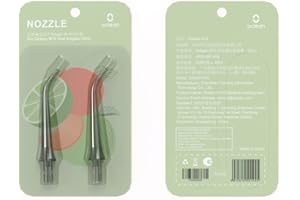 Oclean N10 Ugello di Ricambio Standard, Solo per Idropulsore Dentale W10, Irrigatore Orale Professionale, Confezione da 2 Pezzi, Rosa