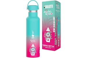 Bialetti Bottiglia Termica Squid Game©, 600ml, Acciaio Inox, Double Wall