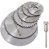 7 Piece Set of Wooden Cutting Disc for Attlas Dremel Proxxon Bosch Drill