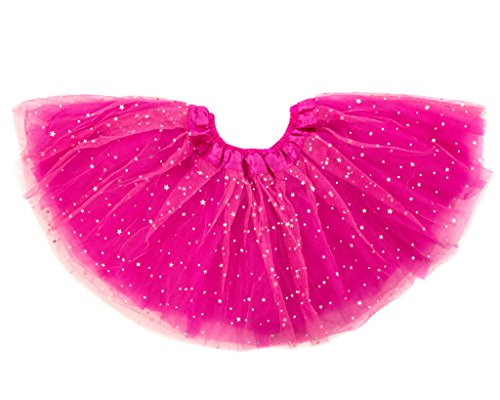 Dancina Tutu Infant Baby Ballerina Dress up Sparkle Tulle Skirt 6-24 Months Hot Pink Glitter