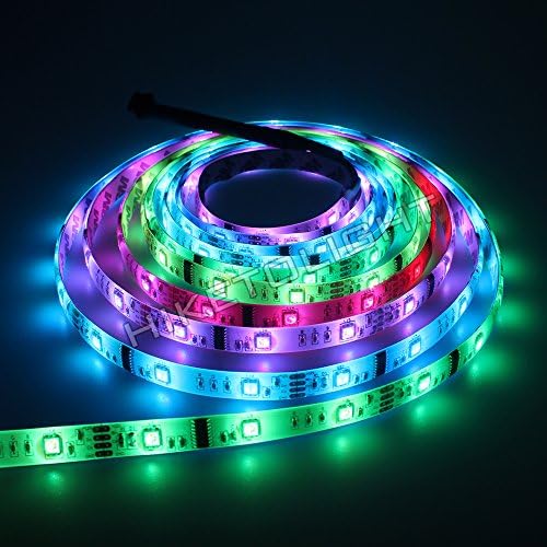 HIKETOLIGHT 12V IC6803 LED Strip Light 5M 5050 SMD 150leds White PCB IP65 RGB Dream Color Strip