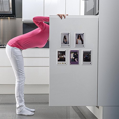 Woodmin klaren Acryl-Magnet Fotorahmen / Memo Halter, 3 Zoll,5 Packs - 3