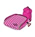 BubbleBum Portable Inflatable Cotton Candy Car Booster Seat - Chevron Pink