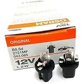 Osram 10 Adet 12v T5 1.2w Dipsiz G&ouml;sterge Ampul&uuml; Duylu 2721mf