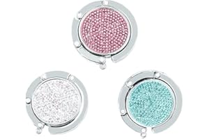 RWSRW 3 Farbe Handtaschenhalter Taschenhalter Tisch, Klappbare Aufhänger Taschenaufhänger Faltbare Handtasche Haken Faltbare Geldbörse Hook Hanger Handtaschenhalter Taschenhalter für Tisch