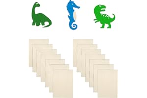 PROTA 14 Stück Balsaholz Platten Sperrholz, 300mm x 200mm x 2mm Unbearbeitetes Holz Sperrholzplatte Lindenholz Holz Dünne Linde Holzplatten, Lindenholz für Laserprojekte DIY Kunst und Gemälde