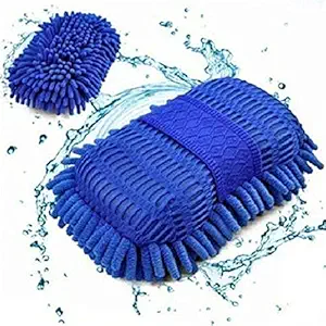 Nilkanth Vila Multipurpose Microfibre Wash and Dry Cleaning Sponge (Color May Vary) car Washing Accessories,car wash sponges,Sponge for car Cleaning