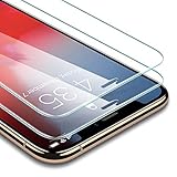 proteccion iphone x ip [Fundas Amigables]: 2 x protector de pantalla para iPhone XS/X NO CUBRE LA TOTALIDAD DE LA PANTALLA debido a su curvatura. Los bordes despegados facilita la instalación para la mayoría de las fundas. ESPECIALMENTE PARA LAS DE LA MISMIA MARCA ESR