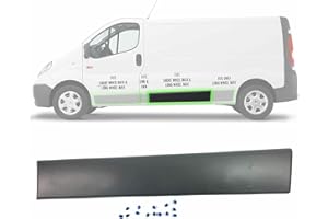 ATU Panel de moldura Revestimiento central largo lado izquierdo compatible con Trafic II, Vivaro A, Primastar 2001-2013 OE: 8200036093, 91165348