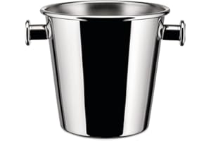 Alessi Ettore Sottsass Chłodziarka do Napojów, Srebrny, 25 x 25 x 23 cm