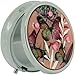 The Olivia Collection Silver Plated Pink Butterfly Cascade Compact Pill Box SC675