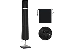 OZYAN Parasol Cover Patio Umbrella Covers,Waterproof Windproof,Anti-UV with Zip,210D Oxford Fabric Garden Parasol Cover for 7ft to 9ft Garden Outdoor Umbrella (140 x 25 x 30cm)