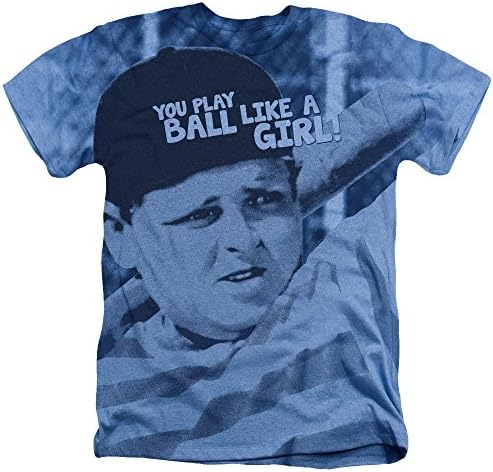 Sandlot Play Like A Girl Mens Heather Shirt Light Blue XL