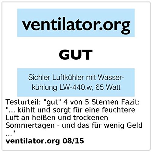 Sichler Haushaltsgeräte Luftkühler mit Wasserkühlung LW-440.w, 65 Watt - 6