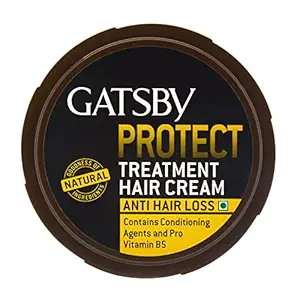 Gatsby Treatment Hair Cream - Anti Hair Loss 250gm | Contains Conditioning Agents & Pro Vitamin B5 | Nourishes Scalp & Strengthen Hair Roots | With Goodness of Natural Ingredients | Made in Indonesia