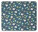 Price comparison product image BAOQIN Mouse Pad,Botanical Mouse Pad, Blooming Briar Pastel Colored Petals and Leaves Retro Garden Growth Ornament, Standard Size Rectangle Non-Slip Rubber Mousepad, Multicolor