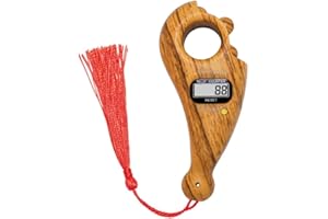 Hitopin 1 Pieza Contador de Cuentas de Buda, Contador de Dedos Digital, Contador de Cuentas Digital de Oración, Contador Digital de Dedo, para Oración Islámica Musulmán, Meditación, Relajación