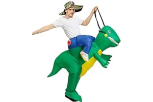 ZAJCI Gonflable Costume Vert Alien ET Costumes Gonflable Déguisements Costumes Vêtements fête pour Adulte - Dinosaur Costume Sumo Gonflables de de Noël Carnaval d'halloween