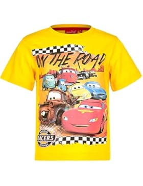 Disney Cars T-Shirt für Kinder, original Lizenzware, gelb, Gr. 98 - 128