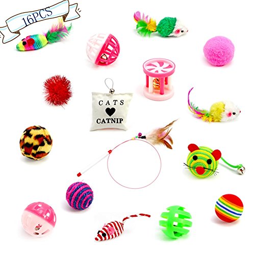Reefa-Kit-de-Jouet-pour-Chats-Pack-Jouet--Plume-Balles-Jouets--Lherbe-Jouet--McherPoisson