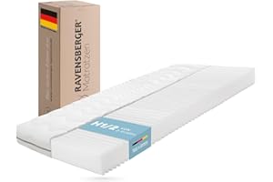 ‎RAVENSBERGER MATRATZEN RAVENSBERGER Kinder- und Jugendmatratze Softwelle - Härtegrad H1/H2, weich - 90 x 200 cm, Höhe 16 cm - 7-Zonen Kaltschaummatratze mit RAVOTEX Funktionsbezug, allergikerfreundlich