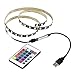 Produktbild IMJONO 5V 5050 60SMD/M RGB LED Strip Light Bar TV Back-Beleuchtungs-Kit + USB-Fernbedienung(0.2M,Schwarz)