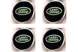 AIYING Capuchons Centraux Moyeu de Voiture, pour Land Rover Range Rover Sport Velar Evoque Discovery 5 3 2 Freelander, 62mm, Couvercle Décoration Roue Anti-poussière Étanche,A
