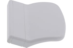 ToniTec Maniglia per porta del balcone Pala, 70 mm, con viti, colore: bianco
