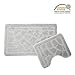 Produktbild Dada Hometextile polypropyleme Nonslip Bad Teppich WC BADTEPPICH-Set 2-teilig (38 x 47 47 x 77, braun)..., grau, 38x47cm 47x77cm