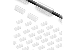 PAILEWEI Organiseur Câbles Adhésif - 80 pièces Cache Câbles Muraux, Attache Électrique, Fixation et Rangement de Fils Électriques - Clips Câbles Pratiques pour Bureau ou une Maison (80 Pcs)