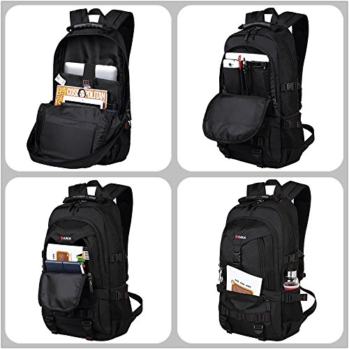 Laptoprucksäcke 15,6-17 Zoll Notebook-Rucksack Computer Rucksack Herren Damen mit 17 zoll Laptopfach - 7
