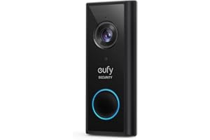eufy Security Video Doorbell S220 Add-on, Sonnette Vidéo Complémentaire sans Fil, Résolution 2K, Audio Bidirectionnel, Installation Autonome, HomeBase 2 Requise.