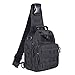 Produktbild Shuweiuk Tactical Sling-Rucksack Militär Schulter Kasten EDC-Tasche für Outdoor-Sport Camp Wandern, schwarz