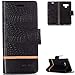 Produktbild FNBK Galaxy Note 9 Hülle Leder,Samsung Galaxy Note 9 Handyhülle Schwarz,Tasche Krokodil Ledertasche Slim PU Leder Wallet Flip Case Klapphülle Ständer Kartenschlitz Silikon für Samsung Galaxy Note 9