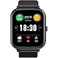 Promate Bluetooth Smart Watch, 1.8” TFT Display Health Management Watch, Long Battery Life, 123 Sports Modes, 100 Watch Faces and IP67 Water Resistance for Smartphones and Tablets, XWatch-C18 - Black