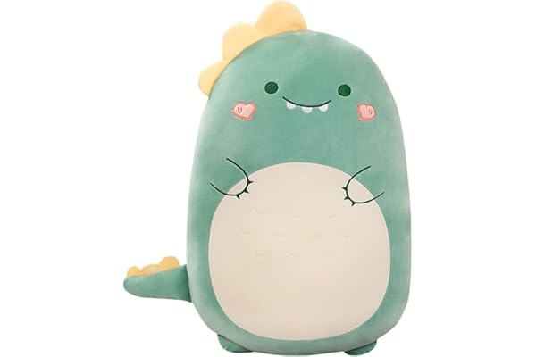 Kekeso Dinosaure en Peluche étreinte Oreiller Mignon Animal Jouet Doux Dessin Animé pour Enfants (45cm/17.71in, Dinosaur)