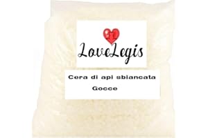Lovelegis Cire d'abeille blanchie en Gouttes - de Haute qualité - Aussi pour Les cosmétiques - 100g