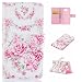 Produktbild Nancen Samsung Galaxy A3 2016 / SM-A310F (4,7 Zoll) Handyhülle, Bunt Nette Romantische Muster Flip Etui Case Cover Lederhülle PU leder Folio Bookstyle Schutzhülle mit Standfunktion, Brieftasche und Karte Tasche [Rose]