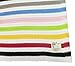 Gorgeous 100% Super Soft Organic Cotton Baby Pram/Crib Blanket or Shawl - Knitted Multi PRIMARY Stripes Design