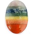 crystalmiracle Multi Chakra Thumb Stone Crystal Healing Wellness Worry Stone Handcrafted