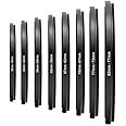 Belmalia Set of 8 Step-DOWN Rings, Lens Filter Adapters: 82mm 77mm 72mm 67mm 62mm 58mm 55mm 52mm 49mm